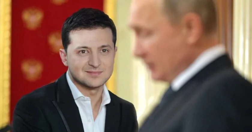 Зеленський і Путін на тлі заяви про страх зустрічі після удару по Києву